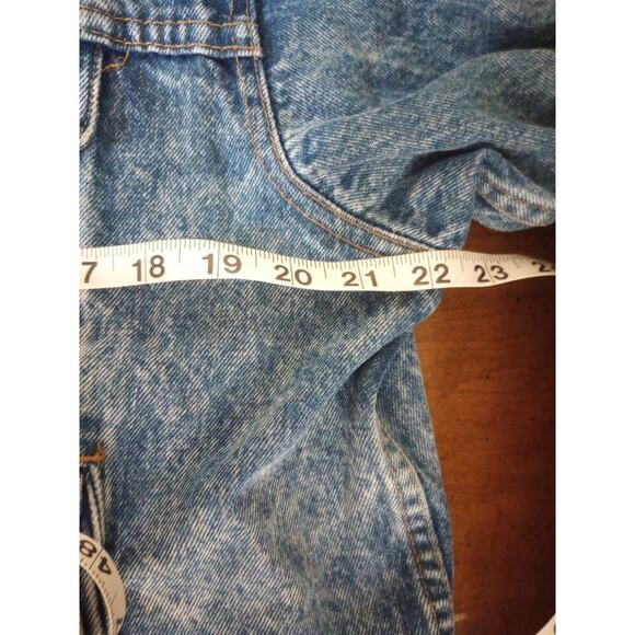 Vtg Big Smith Trucker jean jacket men's Sz LG Mustang World War II USA - Picture 9 of 10